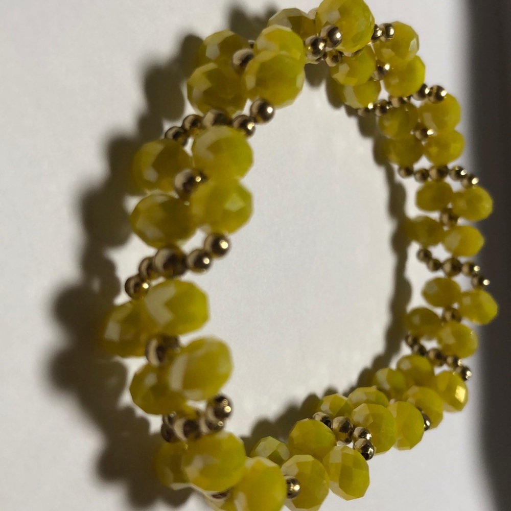 🌙⭐️‼️🤩Bright yellow and gold bracelet
